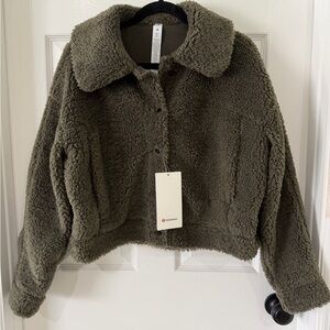 Lululemon Textured Fleece Button Jacket